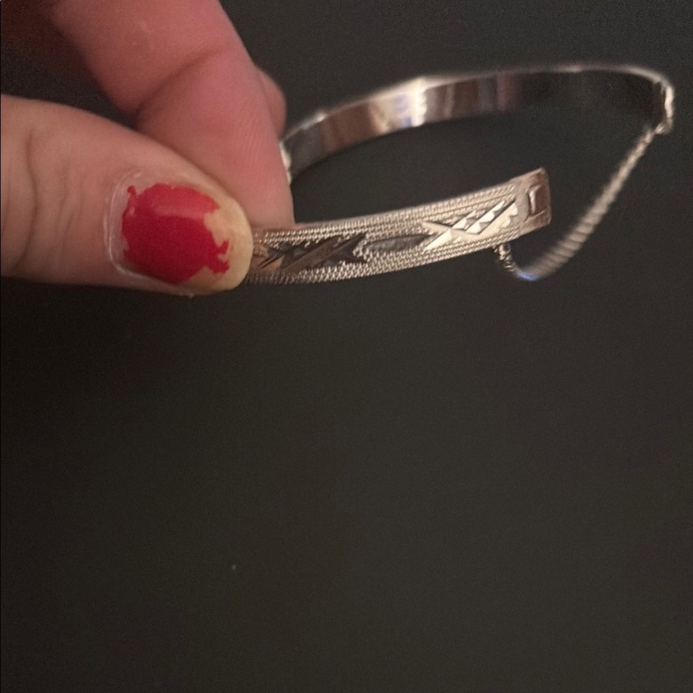 Silver Engraved Bracelet